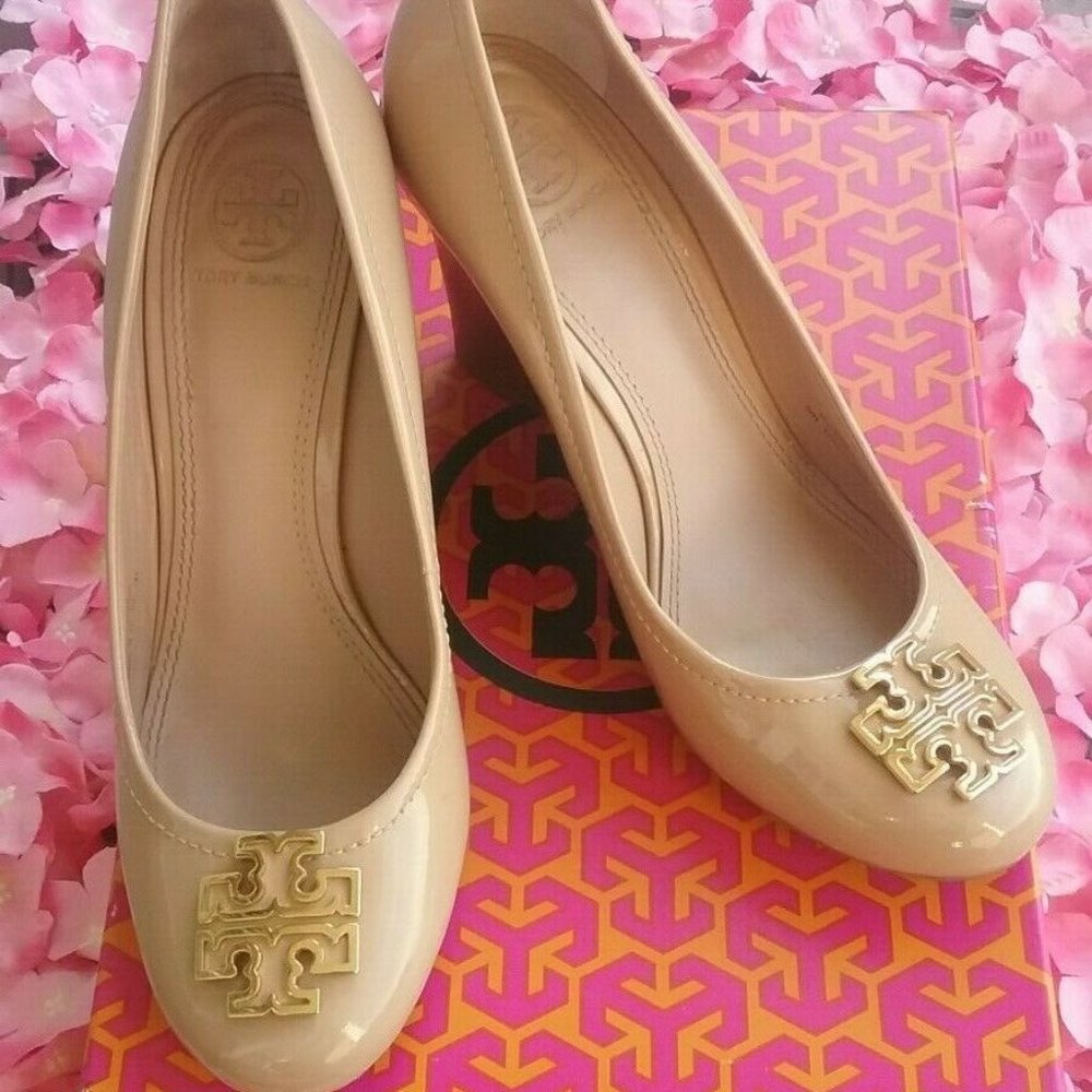 Tory Burch Melinda Wedge Tory Beige/Gold